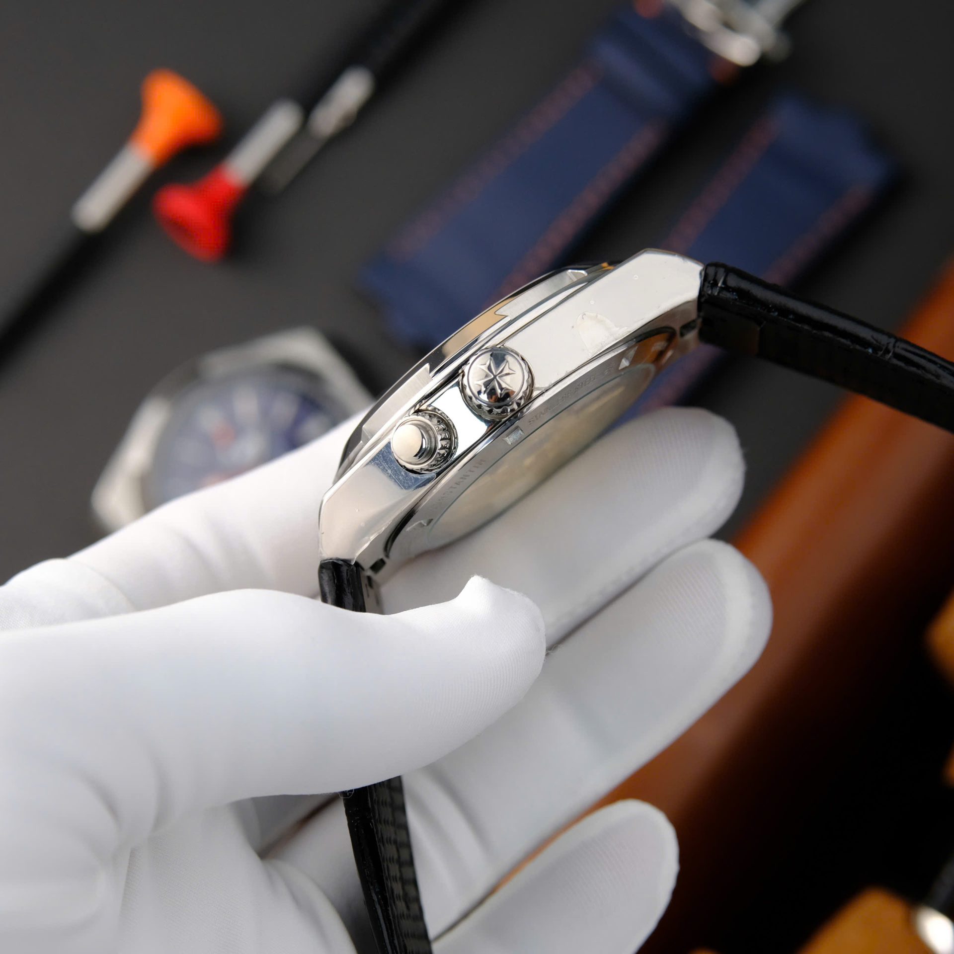 Vacheron Constantin Overseas Dual Time 7900V Replica Watch Black Dial PZ Factory 41mm