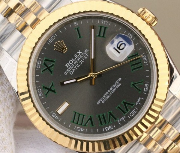 Replica Rolex DateJust SS/YG Gray Dial SS/YG Bracelet A3235