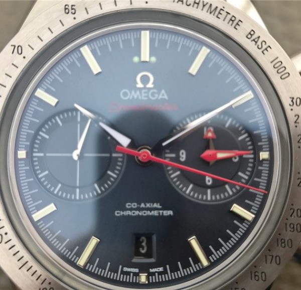 Replica Omega OMF Speedmaster 57 Co-Axial Blue Dial SS Bracelet A9300