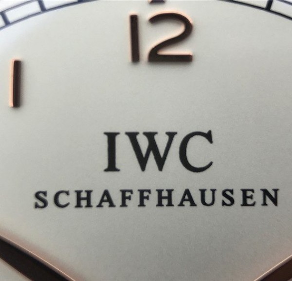 Replica IWC ZF Portuguese IW5454 White Dial Leather Strap RG Hand