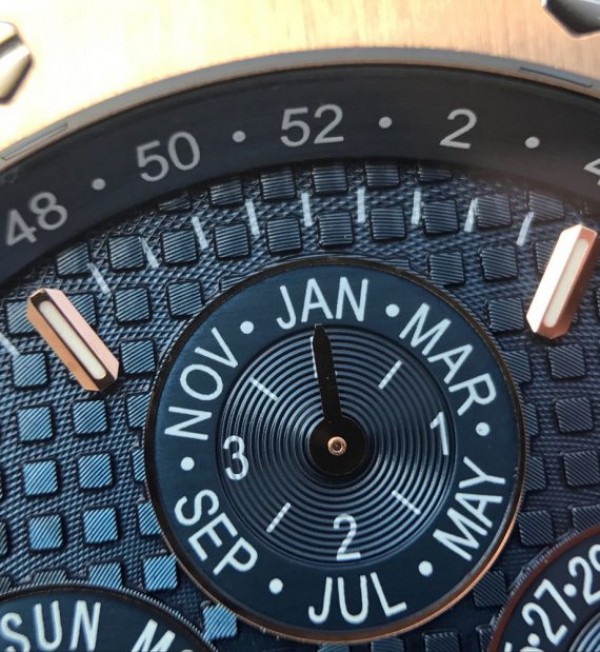 Replica Audemars Piguet JF Royal Oak 41mm 26574 RG Blue Dial White Hand A5134