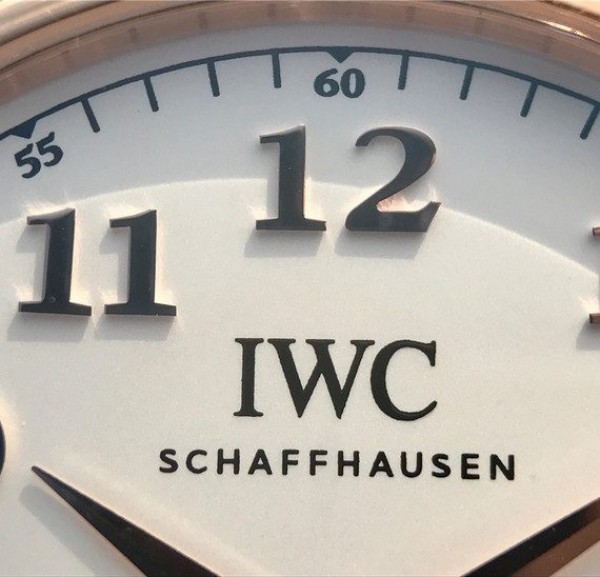 Replica IWC TW Da Vinci RG IW3566 White Dial Black Leather Strap A2892