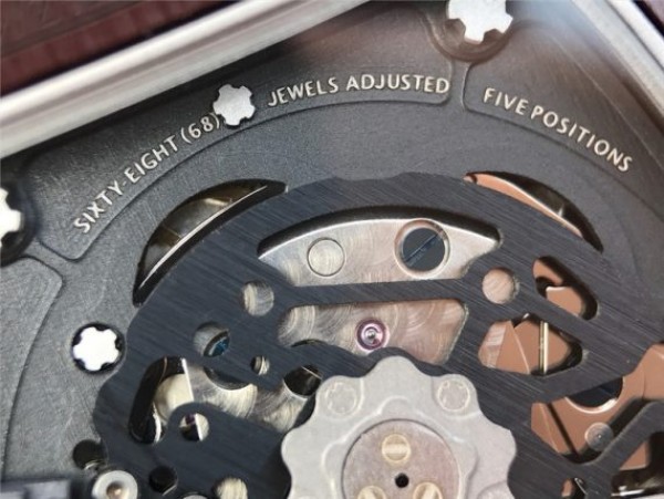 Replica Richard Mille RM011 Felipe Massa RG Chrono Brown Skeleton Dial Orange Rubber Strap A7750