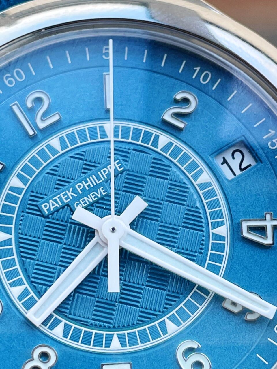 Replica PATEK PHILIPPE Calatrava 6007A-001 SS ZF 1:1 Best Edition Blue Dial on Blue Leather Strap A324CS