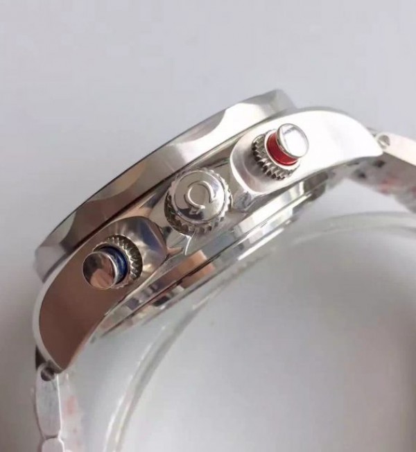 Replica Omega Seamaster 300m Diver Black Dial Black Inner Bezel SS Bracelet A7753