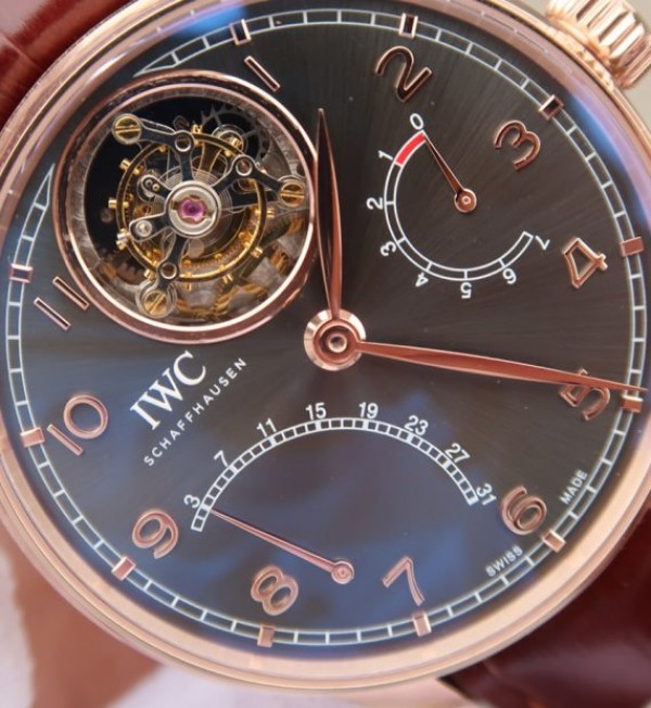 Replica IWC AZ Portuguese Tourbillon IW5046 RG Gray Dial