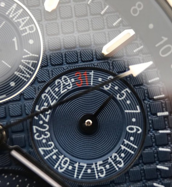 Replica Audemars Piguet JF Royal Oak 41mm 26574 SS Blue Dial Leather Strap A5134