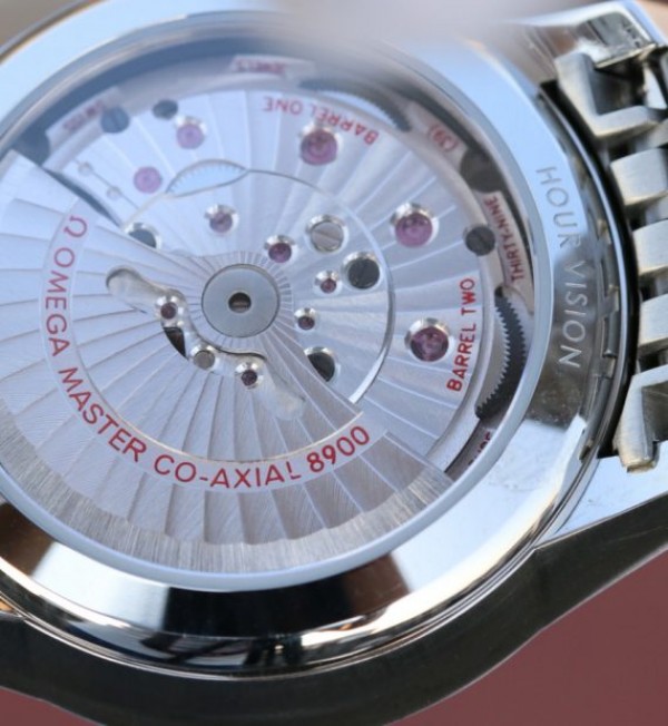 Replica Omega V6 De Ville Hour Vision Co-Axial 41mm SS White Dial SS Bracelet A8500