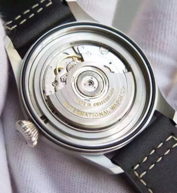 Replica IWC MKF Mark XVI Silver Dial Black Leather Strap A2892