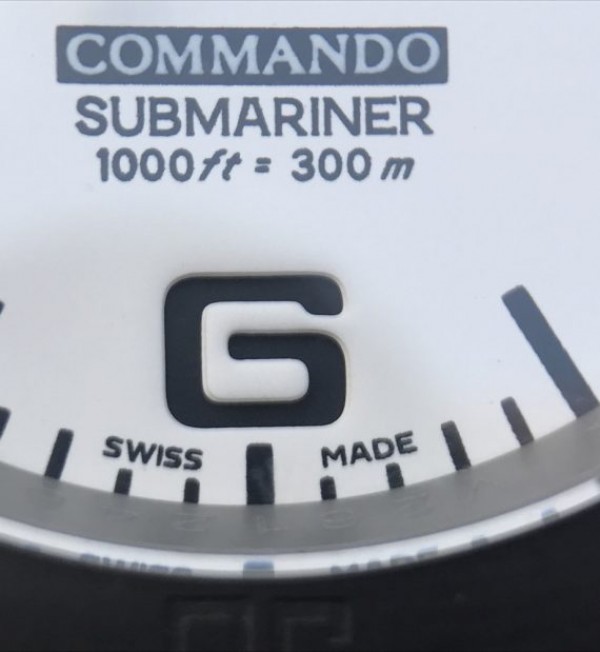 Replica Rolex Submariner Commando White Dial Ceramic Bezel Rubber Strap A2836