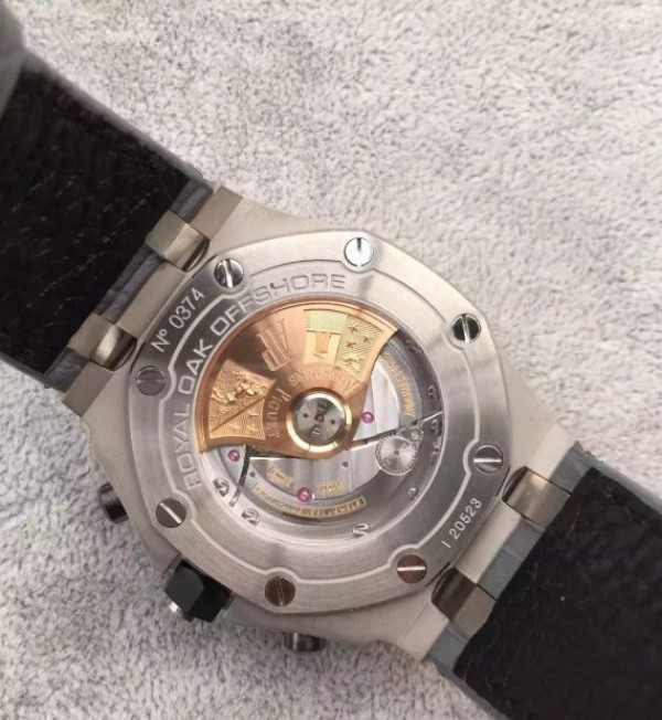 Replica Audemars Piguet JF Royal Oak Offshore Gray Theme Gray Leather Strap A3126
