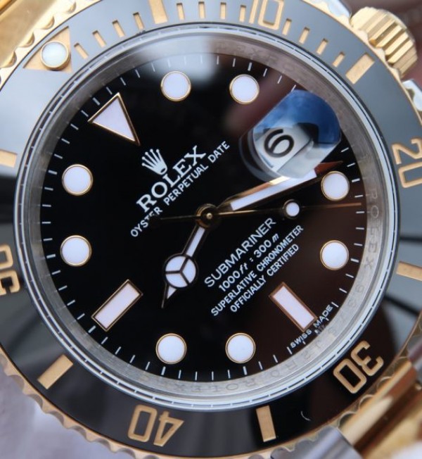 Replica Rolex Submariner 116613 LN Noob Black Dial SS/YG Bracelet A3135