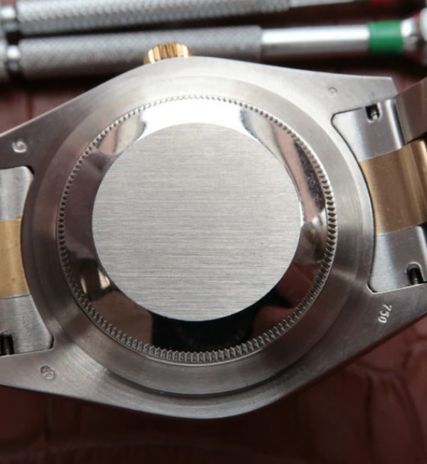 Replica Rolex DateJust SS/RG White Dial RG Wrapped Fluted Beze SS/RG Bracelet A2836