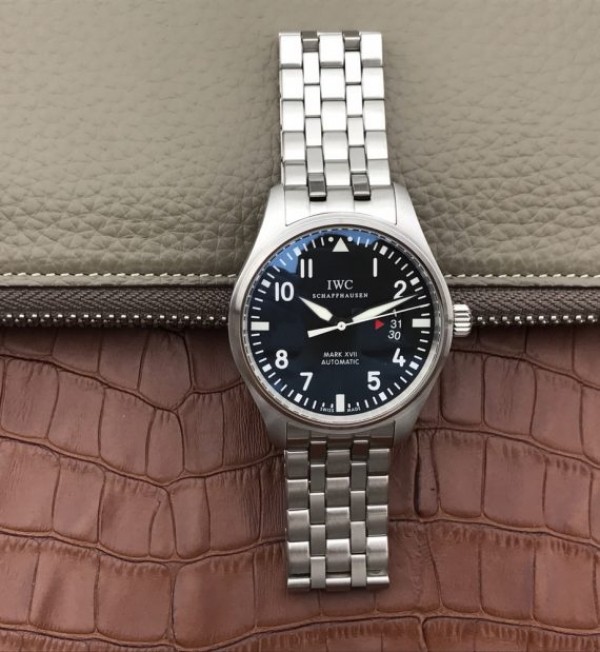 Replica IWC XF Mark XVII Black Dial SS Bracelet A2892
