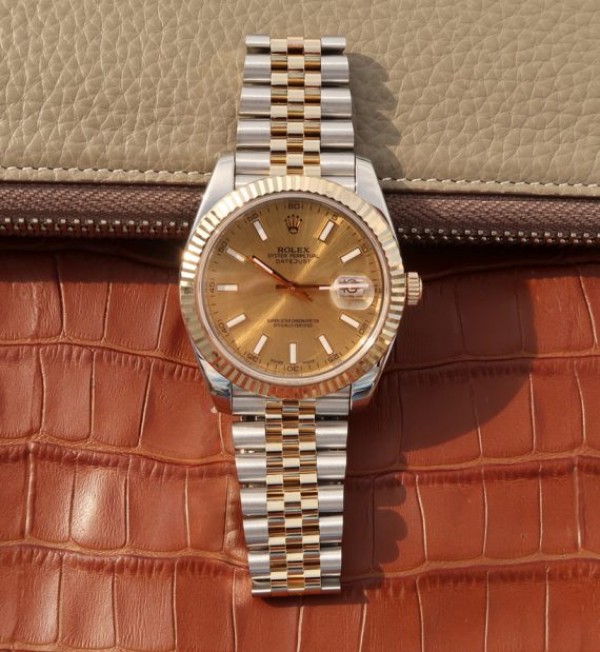 Replica Rolex DateJust 41mm 126333 Noob YG Wrapped YG Dial SS/YG Bracelet A3235