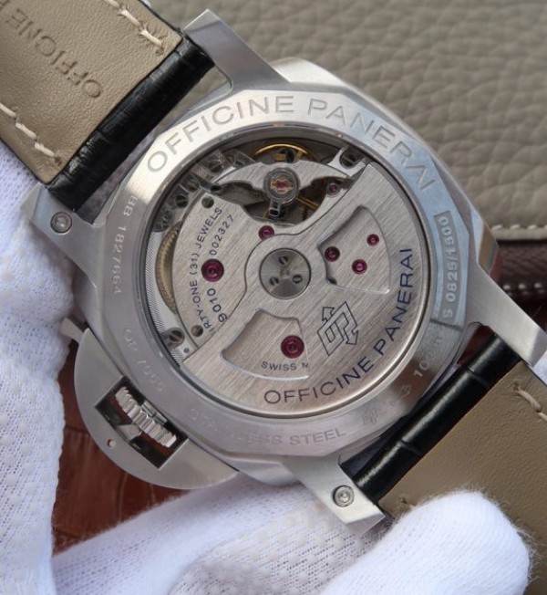 Replica Panerai ZF PAM1392 Black Dial Black Leather Strap P9010