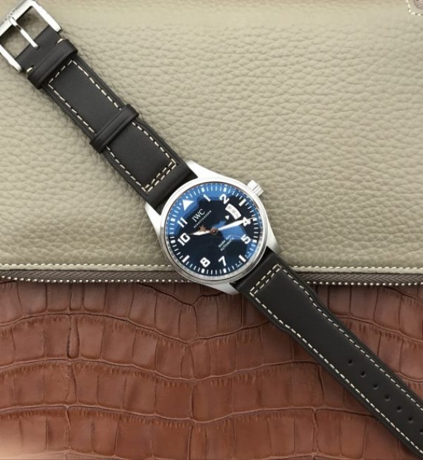 Replica IWC XF Mark XVII Le Petit Prince Blue Dial Leather Strap A2892