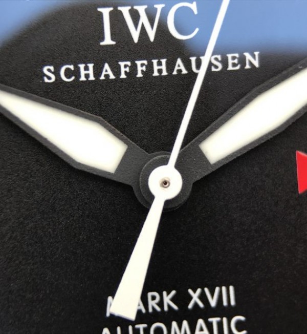 Replica IWC XF Mark XVII Black Dial Black Leather Strap A2892