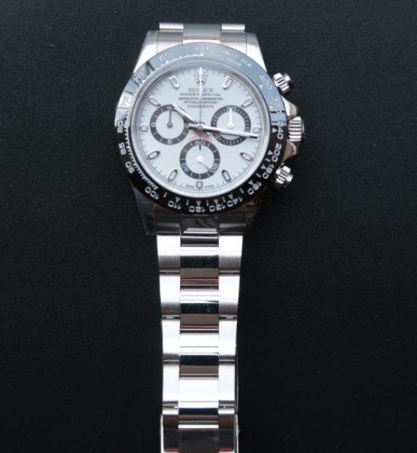 Replica Rolex Daytona 116500 LN Noob White Dial SS Bracelet A7750