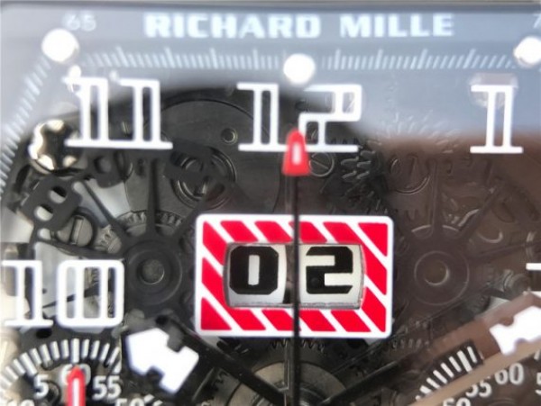 Replica Richard Mille RM011 Brown Ceramic RG Chrono Skeleton Dial Black Rubber Strap A7750