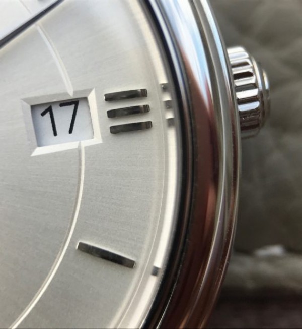 Replica Omega V6 De Ville 37mm SS White Dial Black Leather Strap A2892