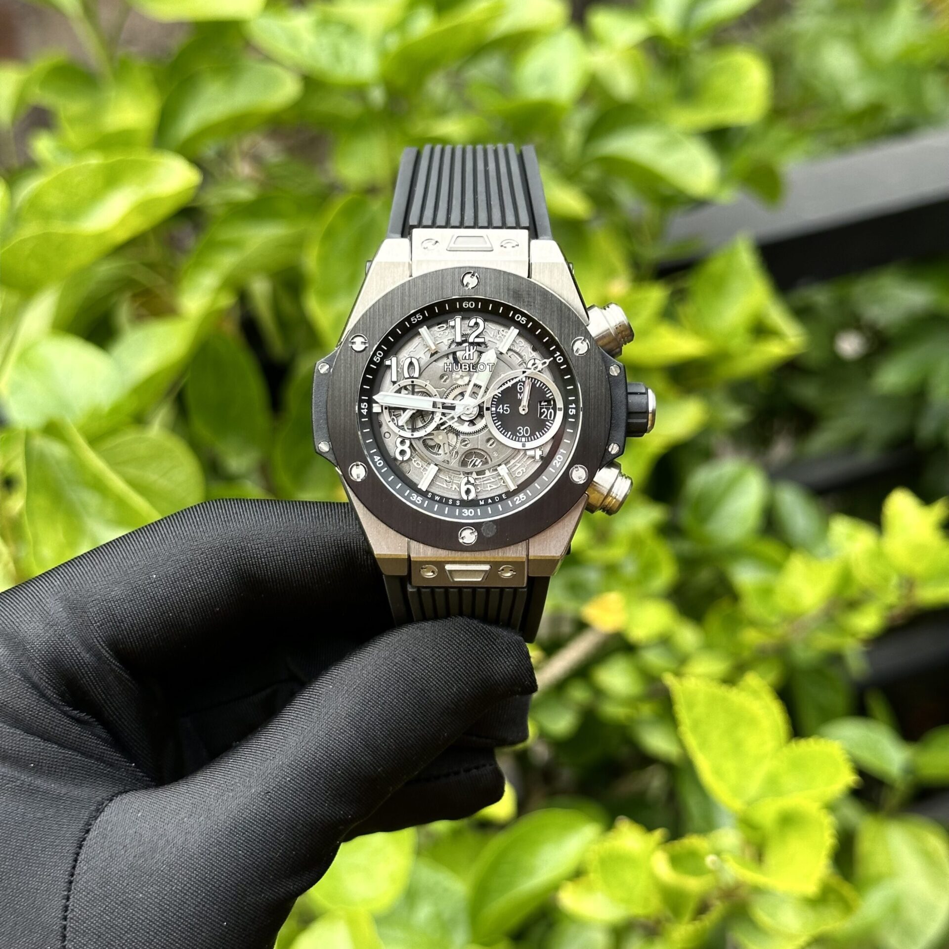 Hublot Big Bang Unico Replica 1:1 Watch Black Rubber Strap BBF 44mm
