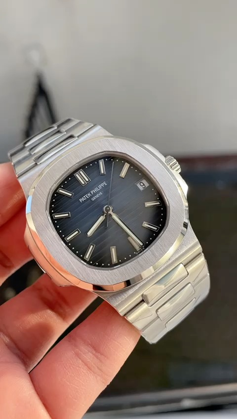 Replica PATEK PHILIPPE Nautilus 5711 PPF 1:1 Best Edition Gray Textured Dial on SS Bracelet 324CS