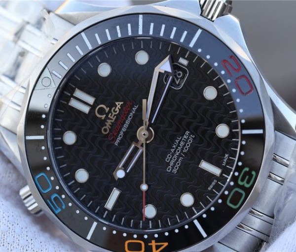 Replica Omega OMF Seamaster 300M Chronometer SS Rio 2016 SS Bracelet A2824