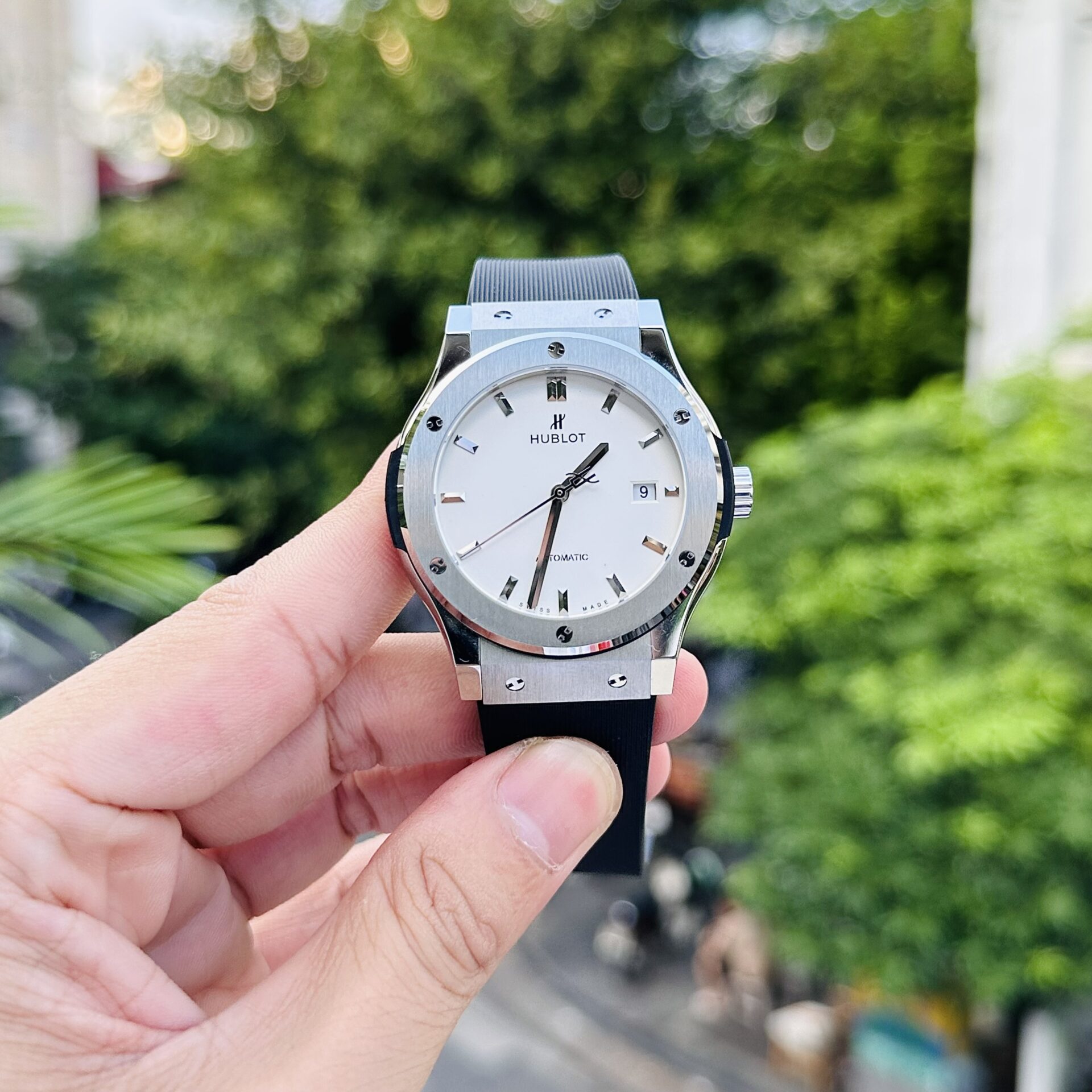 Hublot Classic Fusion Replica Watch White Dial JJF Factory 42mm