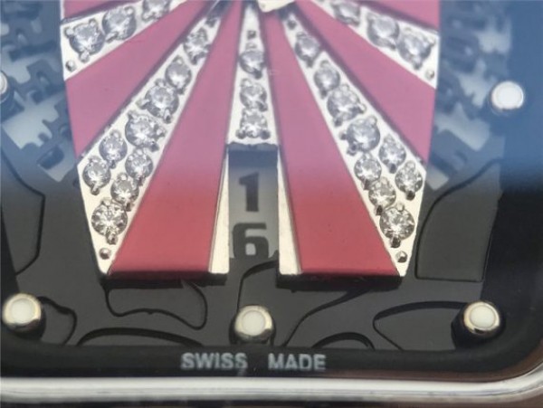 Replica Richard Mille RM 007 Lady SS Diamonds Black Inner Bezel White Rubber Strap 6T51