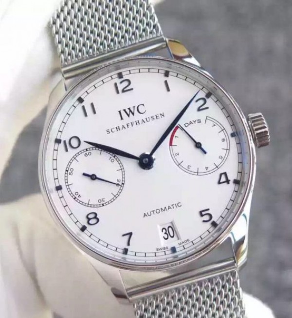 Replica IWC YL Portuguese IW5001 White Dial blue Markers
