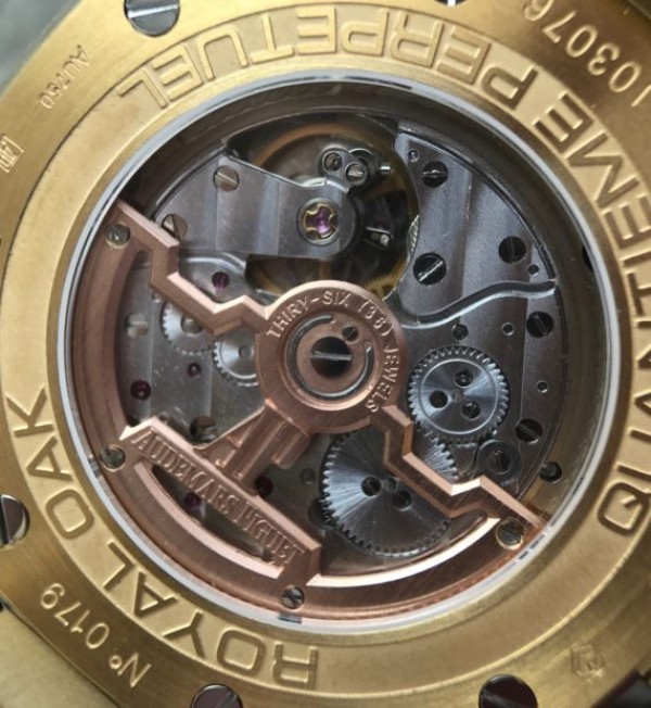 Replica Audemars Piguet JF Royal Oak 41mm 26574 YG Black Textured Dial A5134