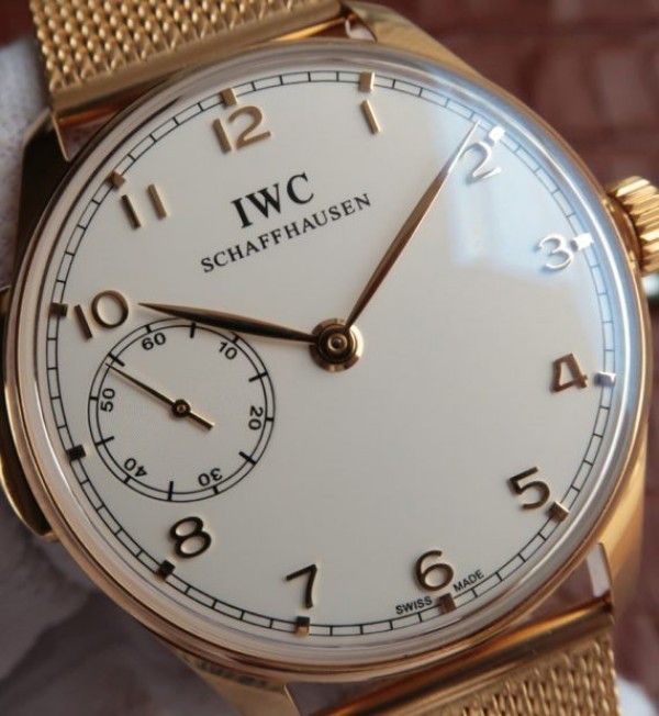 Replica IWC YLF Portuguese IW5242 RG Mesh Bracelet A52010