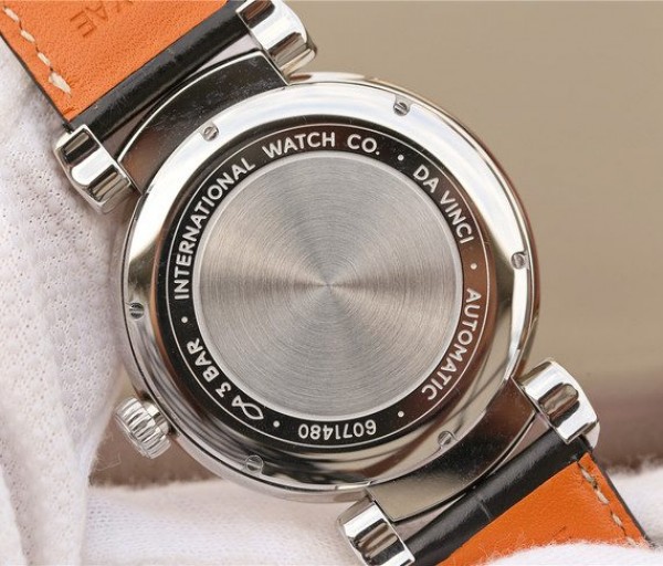 Replica IWC TW Da Vinci IW3566 Blue Dial Black Leather Strap A2892
