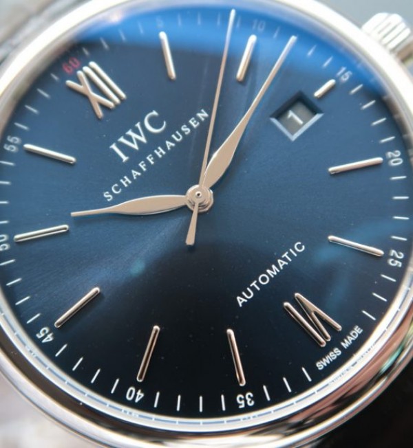 Replica IWC MK Portofino IW356512 Automatic Blue Dial Leather Strap