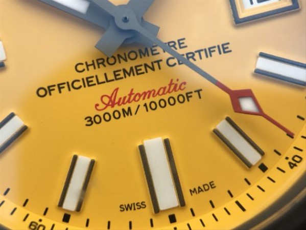 Replica Breitling Avenger II Seawolf PVD GF Yellow Dial Black Nylon Strap A2824