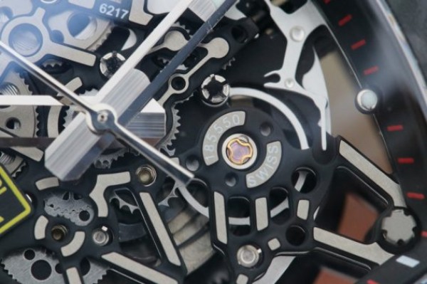 Replica Richard Mille RM035-02 Rafael Nadal FC Titanium Case KVF Skeleton Dial Orange Rubber Strap MIYOTA8215