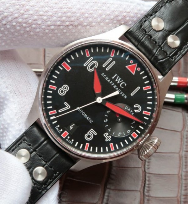 Replica IWC ZF Big Pilot IW500433 Muhammad Ali Leather Strap