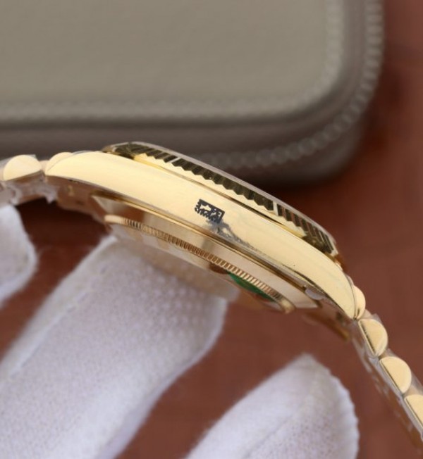 Replica Rolex Day-Date 40mm 228238 YG Noob YG Dial Lume Markers YG Bracelet A3255