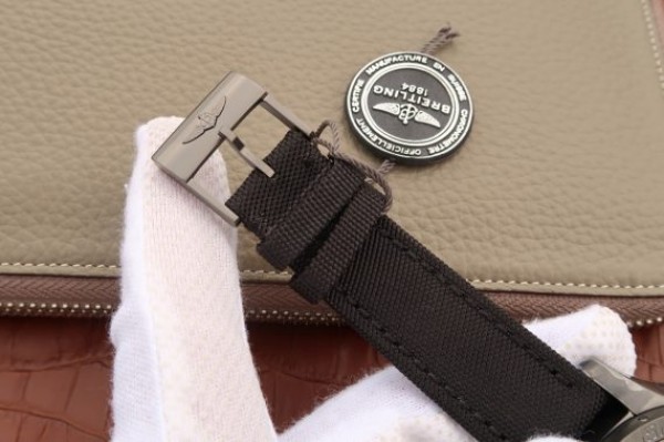 Replica Breitling Avenger II Seawolf PVD GF Yellow Dial Black Nylon Strap A2824