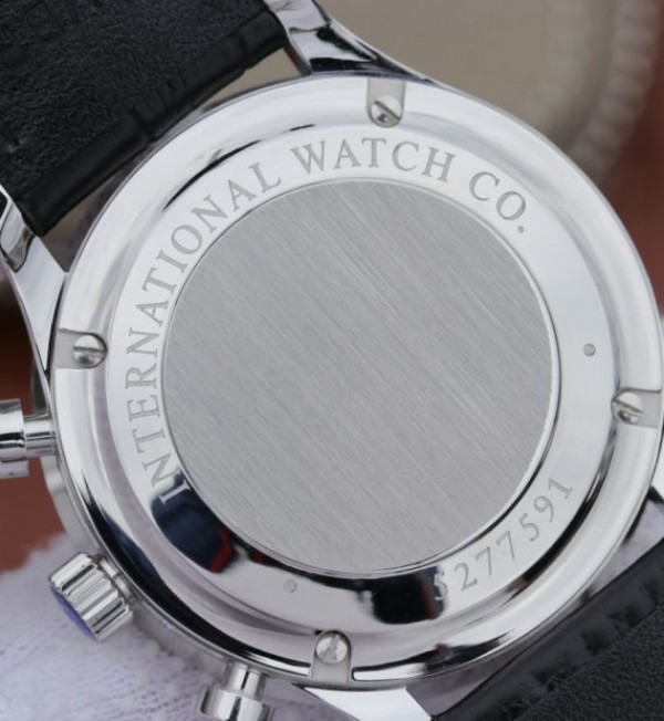 Replica IWC ZF Portuguese Chrono IW371447 Diamonds Bezel Leather Strap