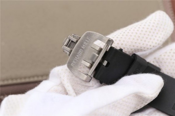 Replica Richard Mille RM011 Green Felipe Massa Dubai Limited Edition Black Rubber Strap A7750