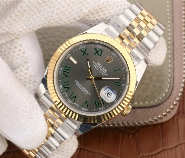 Replica Rolex DateJust SS/YG Gray Dial SS/YG Bracelet A3235