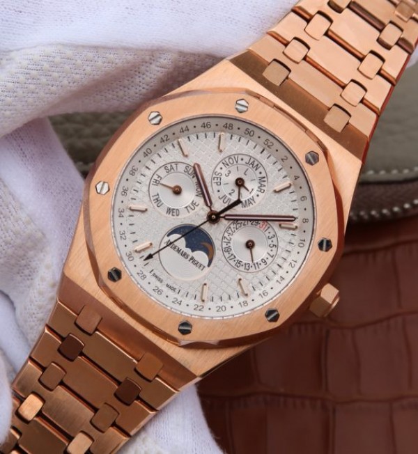 Replica Audemars Piguet JF Royal Oak 41mm 26574 RG White Dial A5134