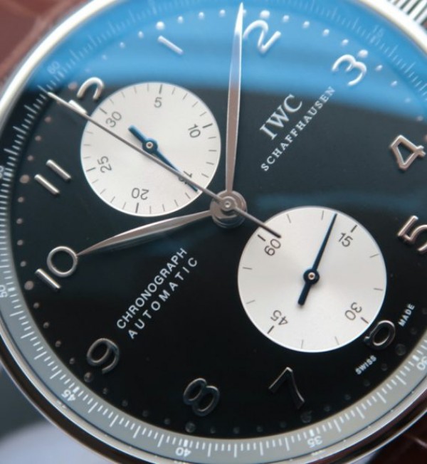Replica IWC ZF Portuguese Chrono IW371404 Brown Leather Strap