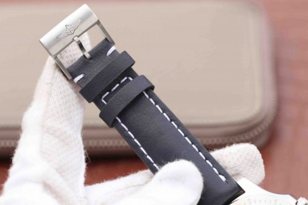 Replica Breitling Colt Automatic 44mm SS GF Blue Textured Dial Blue Leather Strap A2824