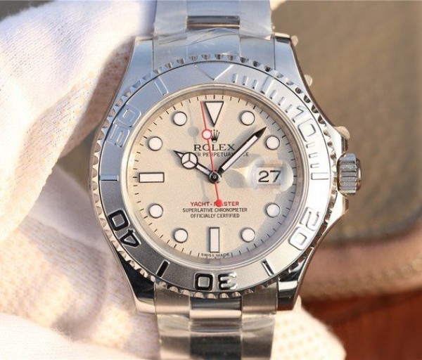 Replica Rolex Yacht-Master 116622 JF Silver Dial on SS Bracelet SH3135