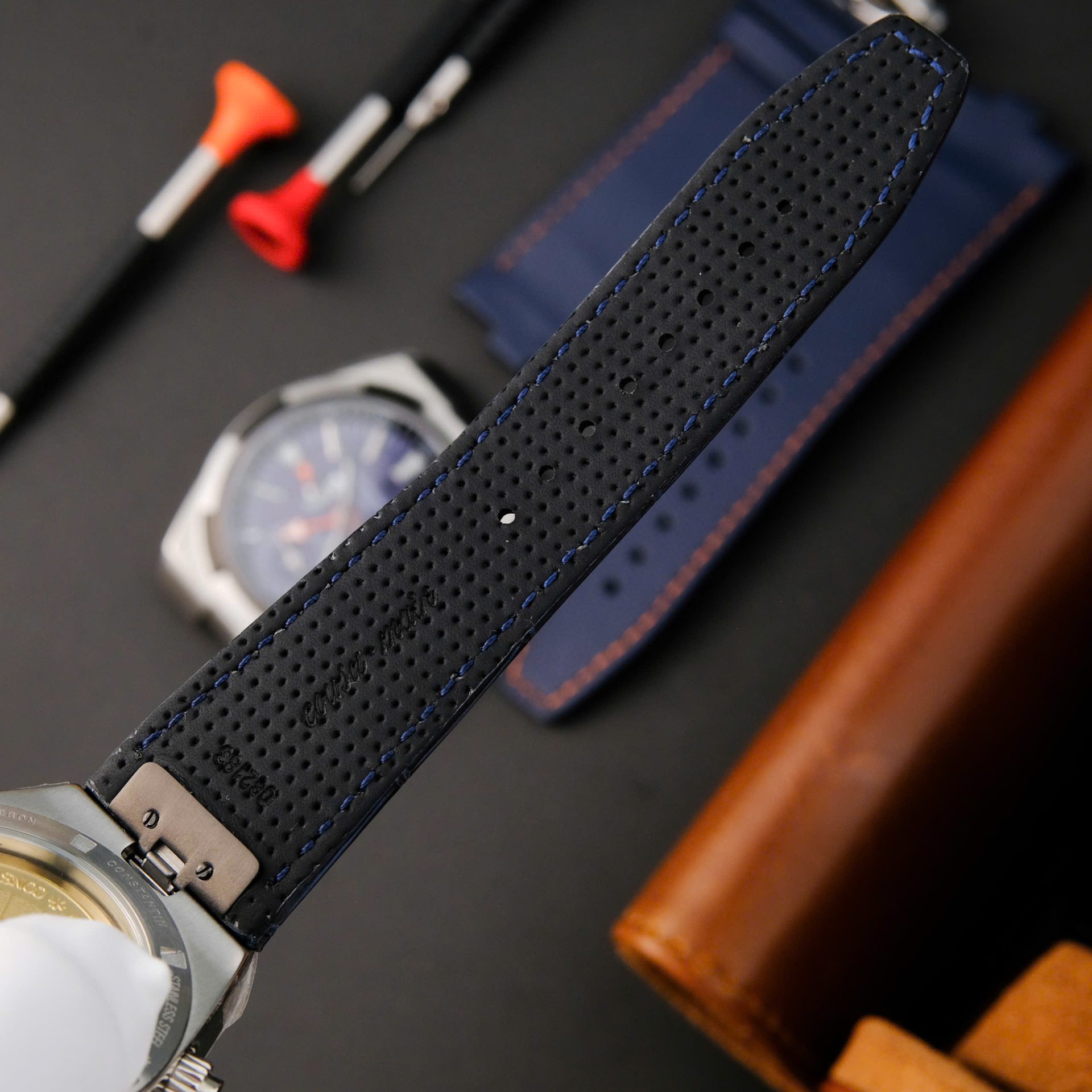 Vacheron Constantin Overseas Dual Time 7900V Replica Watch Blue Dial PZ Factory 41mm