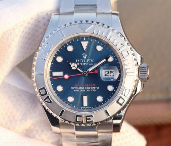 Replica Rolex Yacht-Master 116622 JF Blue Dial SS Bracelet SH3135