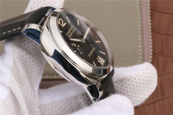 Replica Panerai PAM498 VSF Black Dial Leather Strap P.9000